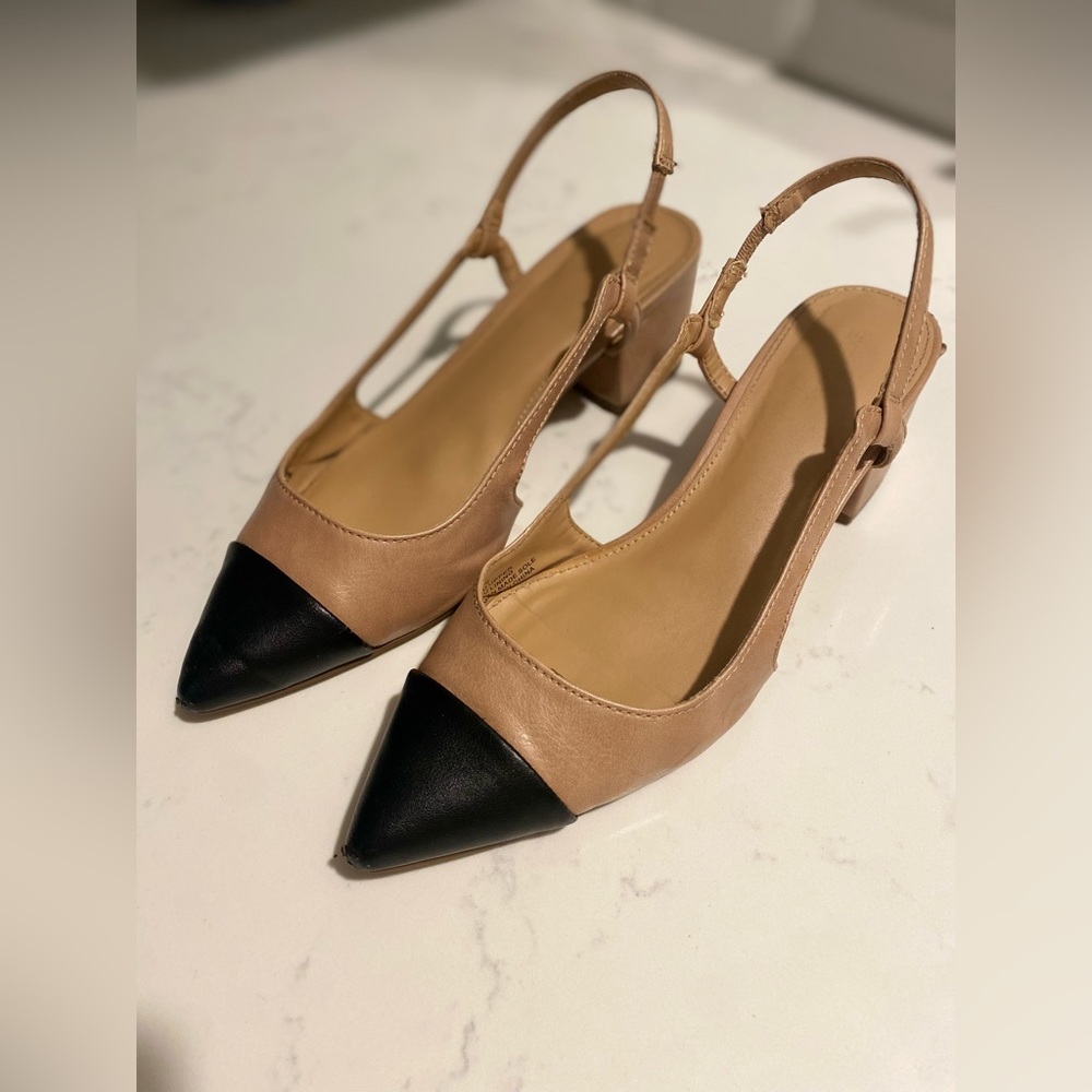 Slingback Block Heels